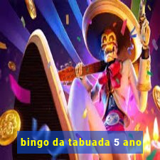 bingo da tabuada 5 ano